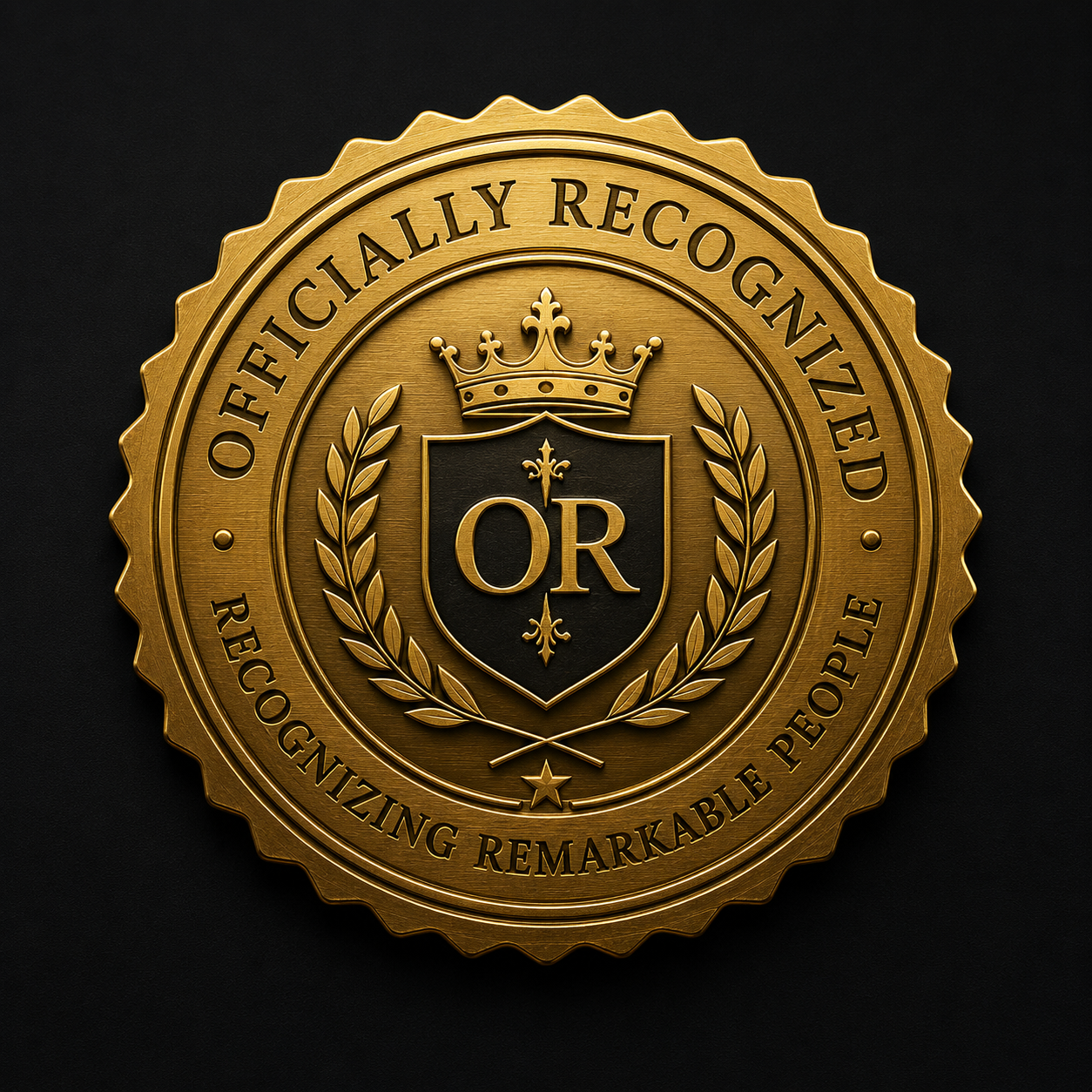 Officially Recognized gold seal